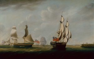 Deux brigantins charbonniers anglais au large de Whitby avec d