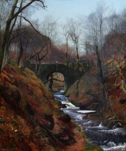 Barden, Ghyll Beck - John Atkinson Grimshaw