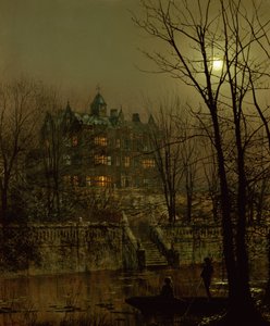 Knostrop Old Hall, Leeds - John Atkinson Grimshaw