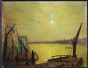 Pont de Southwark depuis Blackfriars de nuit, 1881 - John Atkinson Grimshaw