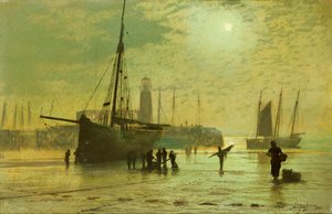 Le phare de Scarborough - John Atkinson Grimshaw