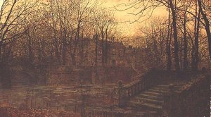 La ferme entourée de douves - John Atkinson Grimshaw