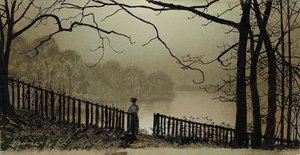 Lac Waterloo, Roundhay Park, Leeds, 1876-7 - John Atkinson Grimshaw