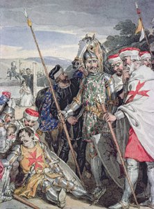 La mort de Sir Brian de Bois-Guilbert - John Augustus Atkinson