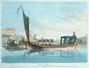 Barges de plaisance, 1803 - John Augustus Atkinson