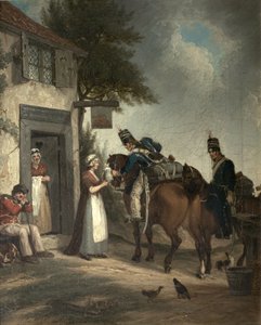 Soldats se Rafraîchissant - John Augustus Atkinson