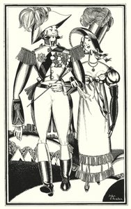 Illustration pour Don Juan de Lord Byron : Médailles, rang, rubans, dentelle, broderie, écarlate