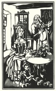 Illustration pour Tristram Shandy par Laurence Sterne - John Austen