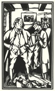 Illustration pour Tristram Shandy par Laurence Sterne - John Austen
