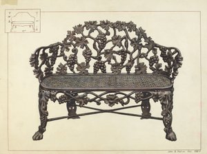 Banc de jardin - John B. Moll