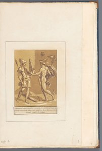 Mercure donnant une flûte de Pan à Minerve - John B. Skippe