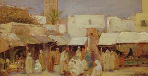 Place du marché, Tanger - John Bagnold Burgess
