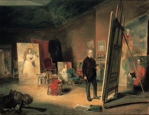 Portrait de Sir Francis Grant dans son studio, 1866