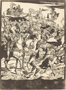 La crucifixion [plaque de gauche] - John Baptist Jackson after Jacopo Tintoretto