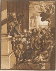 Le Miracle de Saint Marc (côté gauche) - John Baptist Jackson after Jacopo Tintoretto
