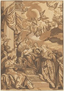 Mariage mystique de Sainte Catherine - John Baptist Jackson, after Veronese