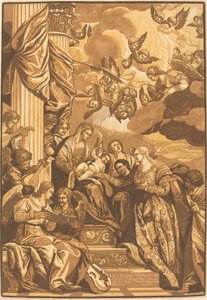 Le Mariage mystique de Sainte Catherine - John Baptist Jackson after Veronese