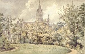 Cathédrale Christ Church depuis le jardin du doyen - John Baptist Malchair