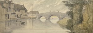 Pont de Hythe, Oxford, 1789 - John Baptist Malchair