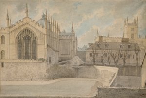 Vue depuis le logement du gardien, New College, 20 novembre 1786