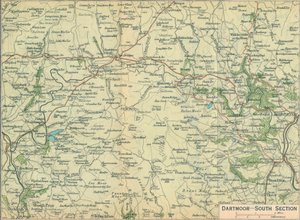Dartmoor - Section sud, c20ème siècle - John Bartholomew