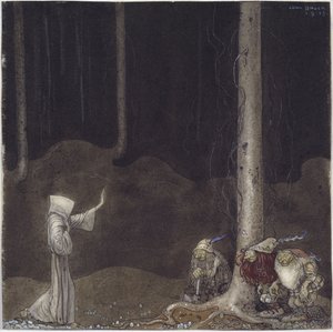 Frère Martin et les trois trolls - John Bauer