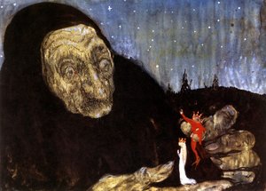 La sorcière et les enfants du roi - John Bauer