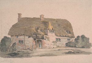 Cottage au toit de chaume près de Henley - John Baverstock Knight
