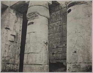 Medinet Habu, Mortuary Temple of Ramses III, Left Wall (Médinet-Habou, Temple funéraire de Ramsès III, paroi gauche - John Beasley Greene