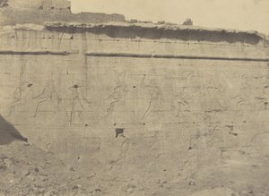 Edfou, Sculptures et Inscriptions de la Façade Orientale du Mur d
