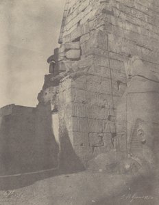 Louqsor. Sculptures historiques du pylône, massif de droite - John Beasly Greene