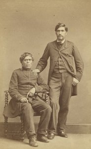 Wharepapa et Horomona Te Atua (Solomon le Dieu) vers 1863