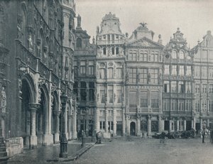 Un coin de la Grand-Place, Bruxelles, Belgique, vers 1900 1914-1915