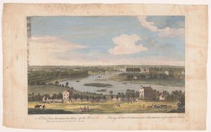 Vue de la rivière Thames à Richmond depuis Richmond Hill - John Bowles