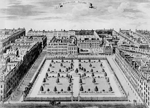 Leicester Square, vers 1725