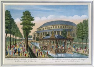La Maison Chinoise, la Rotonde et la Compagnie en Mascarade dans les Jardins de Ranelagh - John Bowles
