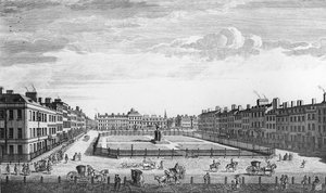 Vue de Leicester Square, Londres, 1753