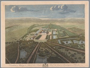 Vue de Dunham Massey dans le Cheshire - John Boydell