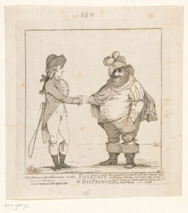 Fox et le Prince de Galles, 1783 (Falstaff & his Prince)