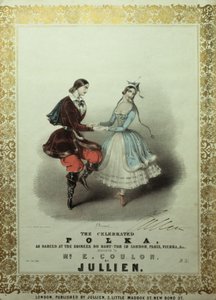 La célèbre polka, feuille de chanson, 1840 - John Brandard