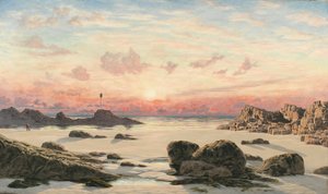 Sables de Bude au coucher du soleil, 1874 - John Brett