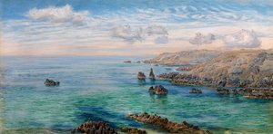 Esquisse sur la côte sud de Guernesey - John Brett