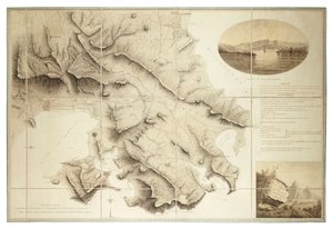 Plan des environs du port anglais, Antigua, vers 1782
