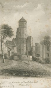 Biddulph Hall (ancien): gravure sur acier