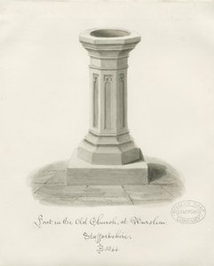 Burslem - Fonts baptismaux à l