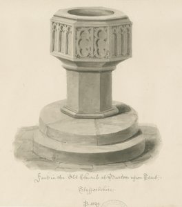 Burton-upon-Trent - Fonts baptismaux dans l