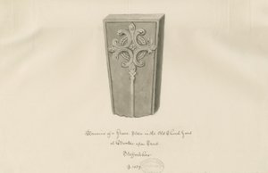 Burton-upon-Trent - Pierre tombale dans le vieux cimetière