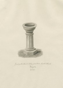 Église du Château - Fonts baptismaux dans l