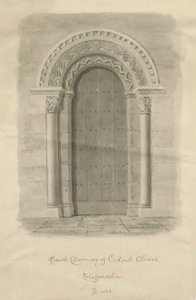 Église de Codsall - Porte sud - John Buckler