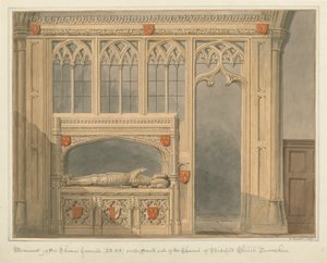 Devonshire - Église de Bideford - Monument de Sir Thomas Grenville - John Buckler